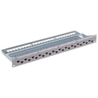 R&M - Patchpanel 19'' 24xRJ45/s Kat.6A 1HE grau bestückt