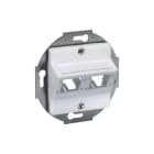 R&M - 50x50-Anschlussdose 2 Port leer rws RAL9010