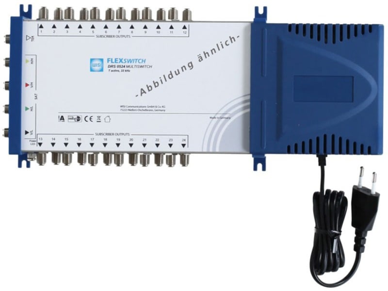 WISI - Multischalter 5/32 int.Netzt. aktiv Quad-taugl.