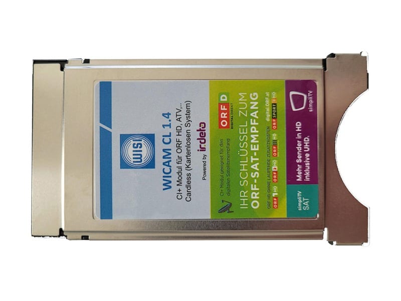 WISI - CI+1.4 Cardless Sat-Modul f. ORF HD, ATV… Dual-Entschl.