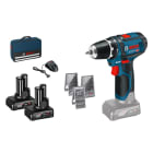 BOSCH WERKZEUG - Akku-Bohrschrauber 30/15 Nm inkl. 2x4Ah ZBTasche u.Bitsets