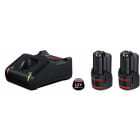 BOSCH WERKZEUG - Starter Set: GAL 12V-40 + 2xGBA 12V 3Ah im Karton