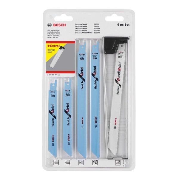 BOSCH WERKZEUG - Stich- u. Sägeblatt-Set Holz und Metall 6tlg