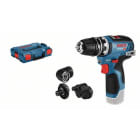 BOSCH WERKZEUG - Akku-Bohrschrauber 12V o. Akku/Ladeg L-Boxx + Zubehör-Set