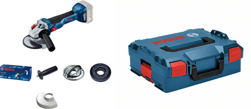 BOSCH WERKZEUG - Akku-Winkelschleifer 18V D=125cm M14 o.Akku/Ladeg. L-Boxx
