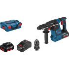 BOSCH WERKZEUG - Akku-Bohrhammer SDS+ 18V 2.6J BL 2x5Ah 2.1kg L-BOXX + Zub.