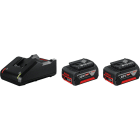 BOSCH WERKZEUG - Starter-Set GBA 18V 2x4Ah Akkus + Ladegerät im Karton
