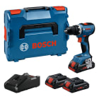 BOSCH WERKZEUG - Akku-Bohrschrauber kompakt 18V BL 31/63Nm 3x4Ah 2xLED Ladegerät L-Boxx