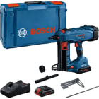 BOSCH WERKZEUG - Akku-Nagler 18V 13-40mm DM:2.7-3mm 2x4AhAkkus Ladeger XL-Boxx
