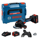 BOSCH EXPERT - Akku-Winkelschleifer 18V DM:125mm M14 +2x4Ah +Ladeger. L-Boxx
