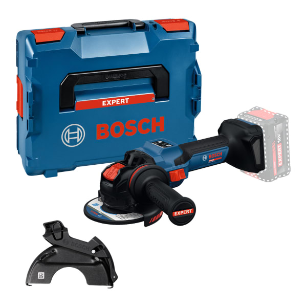BOSCH EXPERT - Akku-Winkelschleifer 18V DM:125mm M14 o.Akku/Ladeger. L-Boxx