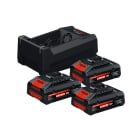 BOSCH EXPERT - Starter Set: GAL12V/18V-80 + 3x EXBA18V-40