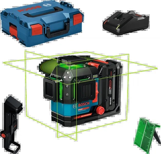 BOSCH EXPERT - Linienlaser IP65 18V +1x4Ah +Ladeger. L-Boxx