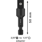 BOSCH WERKZEUG - Adapter 3/8'' Antrieb-Außensechskant 1/4'' 50mm
