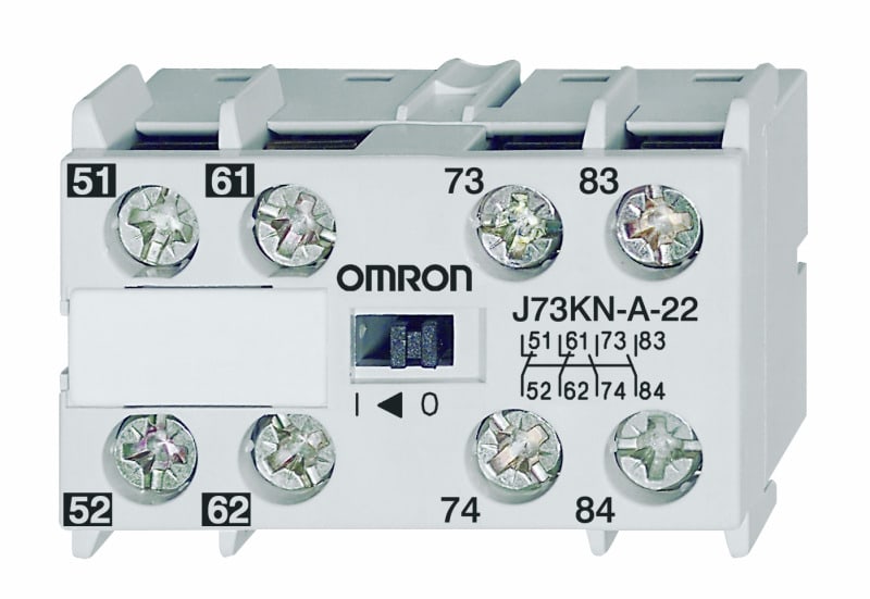 OMRON - Hilfskontakte, 4-polig, 2 S+2 Ö für Hilfsschütz J7KNA-AR