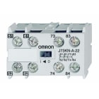 OMRON - Hilfskontakte, 4-polig, 2 S+2 Ö für Hilfsschütz J7KNA-AR