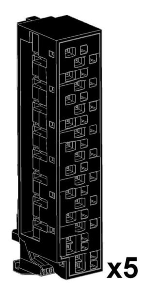 OMRON - Set mit 5 SLC-Klemmenblöcken (18 Punkte) für CJ1-E/A-Baugr.
