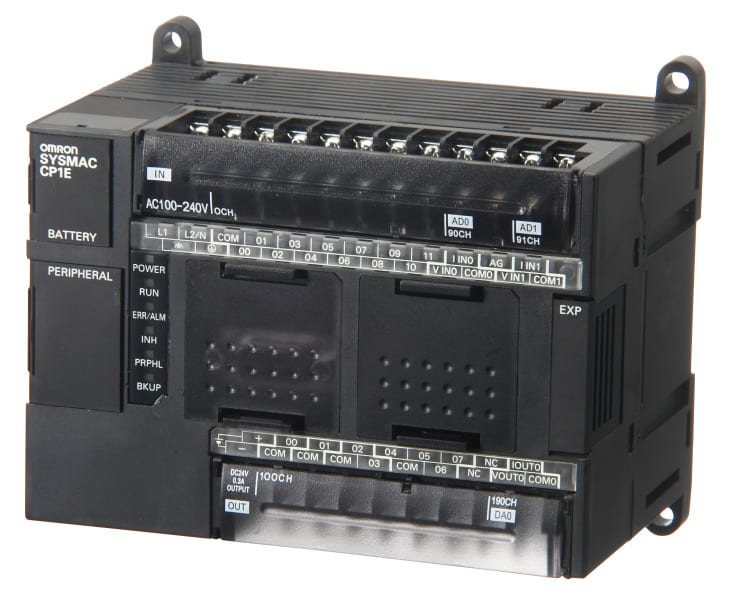 OMRON - CP1E-N Kompaktsteuerung,   24 VDC Vers., 12 x Eingänge
