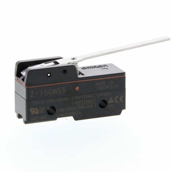 OMRON - Basisschalter, Gelenkhebel, SPDT, 15A, tropfwassergeschützt