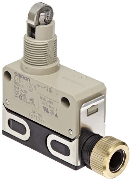 OMRON - Druckgußgehäuse, IP67, Querrollenstößel, Schraubanschlüsse