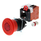 OMRON - Not-Halt-Taster, beleuchtet 24 VAC/DC, 2 Öffner