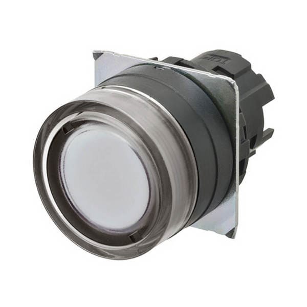 OMRON - Drucktaster A22NZ Ø22, bezel plastic, FULL GUARD, MOMENTARY