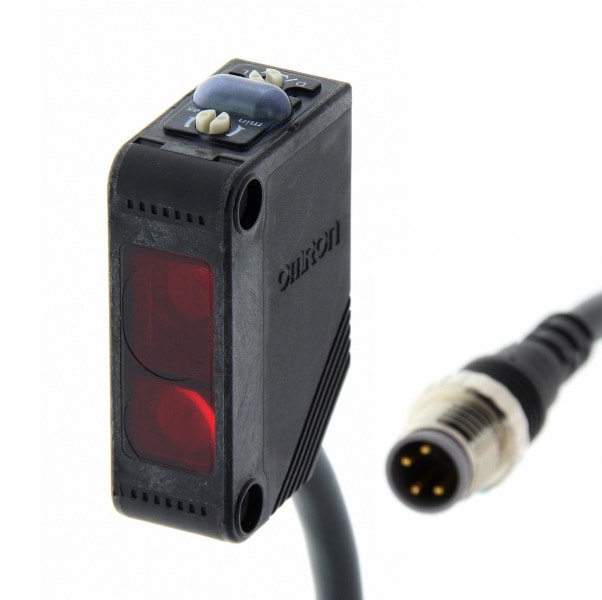OMRON - Optischer Sensor, BGS-Taster, 20-200 mm, DC, 3-adrig, PNP