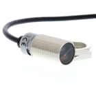 OMRON - Reflexionslichttaster, M18 met., Hg.ausbl.,Sn:0,1m, Kab. 2m