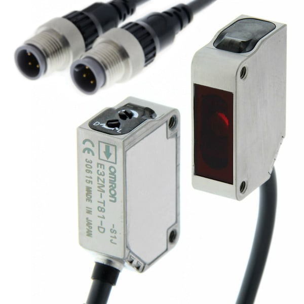OMRON - Fotoelektrischer Sensor, Durchgangsstrahl, Metallgehäuse, Schutzart IP69K, 15