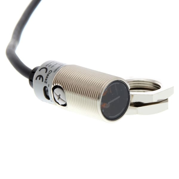 OMRON - Reflexionslichttaster, M18 met., rotlicht, Sn:1m, Kab. 2m
