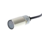 OMRON - otoelektrischer Sensor, M18, axial, Metallgehäuse, rote LED, retroreflekt