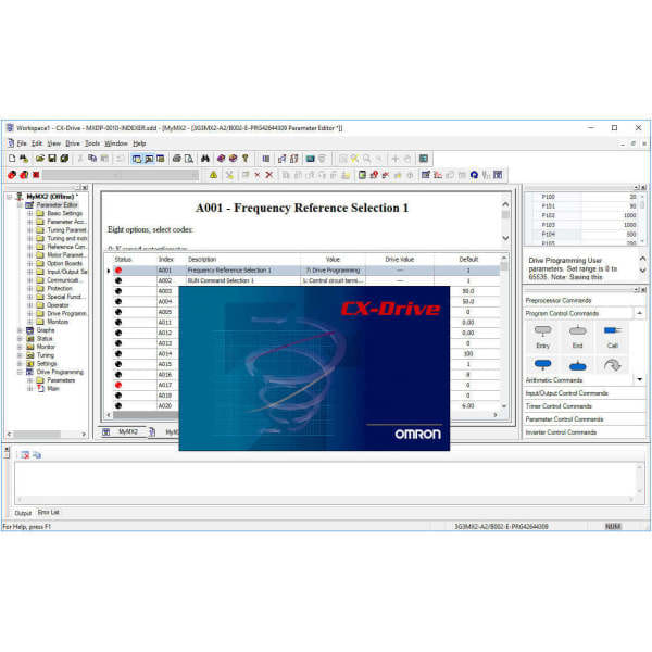 OMRON - CX-Drive-Konfigurationssoftware für Frequenzumr. und Servos