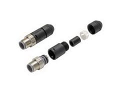 OMRON - M12 Kupplungsstecker, gerade, konfektionierbar mit Schraubanschlüssen