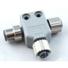 OMRON - DeviceNet-T-Stück mit einem M12 Stecker und zwei M12 Kuppl.