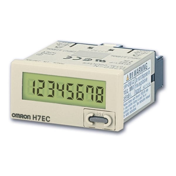 OMRON - LCD-Summenzähler, grau, 48x24mm, o. Hilfsspannung, 30Hz/1kHz
