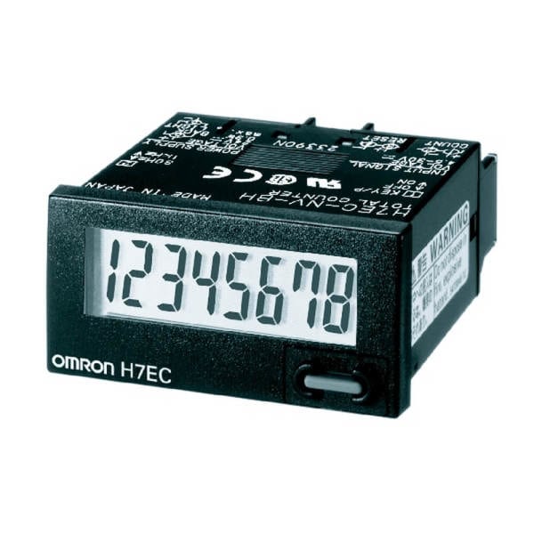 OMRON - LCD-Summenzähler, schwarz, 48x24mm, o. Hilfsspannung