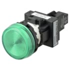 OMRON - Leuchtmelder M22N, Kunststoff, Flach, Grün, 6 VDC, Push-In Plus Technologie