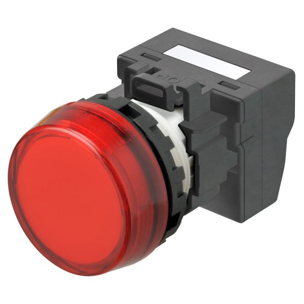 OMRON - Leuchtmelder M22N, Kunststoff, Flach, Rot, 24V, Push-In Plus