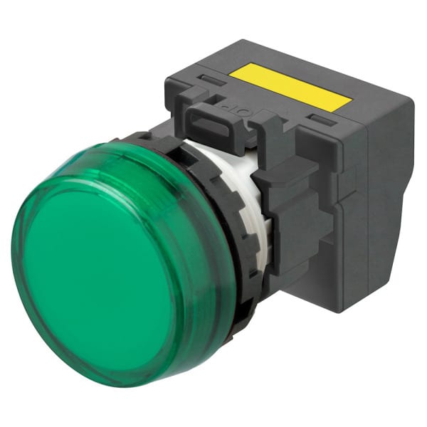 OMRON - Leuchtmelder M22N, Kunststoff, Flach, Grün, 220/230/240 VAC