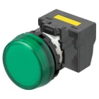 OMRON - Leuchtmelder M22N, Kunststoff, Flach, Grün, 220/230/240 VAC