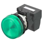 OMRON - Anzeige M22N, Kunststoff flach, grün, grün, 6 VDC, Push-in Klemme