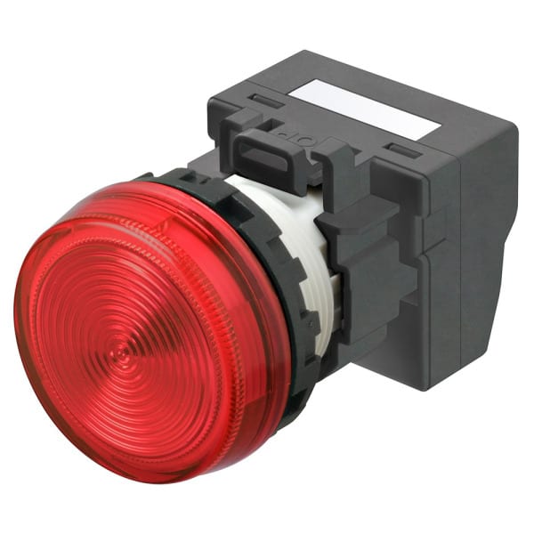 OMRON - Leuchtmelder M22N, Kunststoff, Flach, Rot, 24V, Push-In Plus