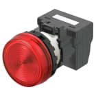 OMRON - Leuchtmelder M22N, Kunststoff, Flach, Rot, 24V, Push-In Plus