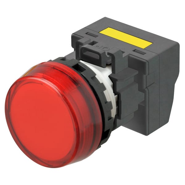 OMRON - Leuchtmelder M22N, Kunststoff, Flach, Rot, 220/230/240 VAC