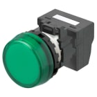 OMRON - Leuchtmelder M22N, Kunststoff, Flach, Grün, 24V, Push-In