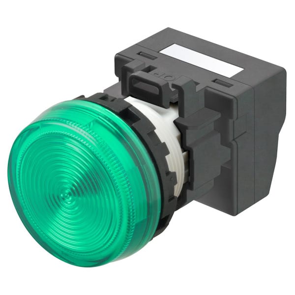 OMRON - Leuchtmelder M22N, Kunststoff, Flach, Grün, 24V, Push-In