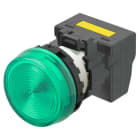 OMRON - Leuchtmelder M22N, Kunststoff, Flach, Grün, 220/230/240 VAC