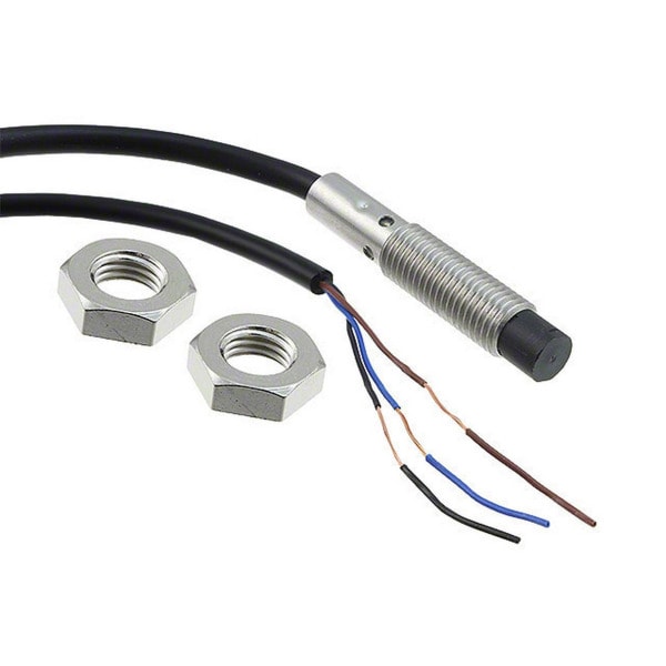 OMRON - Ind. Näherungsschalter M8, n.bündig, Sn:2mm,PNP,Kabel 2m
