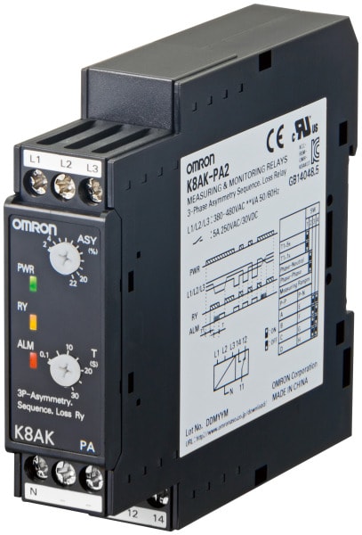 OMRON - 3-Ph.-Überwachung, Asymmetrie, Lage, Ausfall