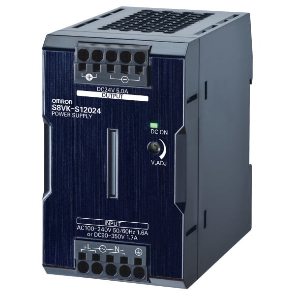 OMRON - Schaltnetzteil, buchform, 120W, 24V DC, 5A, DIN-Hutschiene